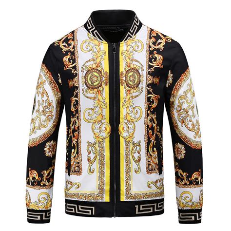 versace men's jacket|Men's Designer Jackets & Coats .